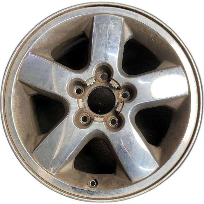 17" GRAND CHEROKEE 03-04 17x7.5 aluminum 5 spoke chrome finish wide flat spoke Original OEM Wheel Rim