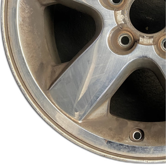 17" GRAND CHEROKEE 03-04 17x7.5 aluminum 5 spoke chrome finish wide flat spoke Original OEM Wheel Rim