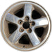 17" GRAND CHEROKEE 03-04 17x7.5, aluminum, 5 spoke, chrome finish, wide flat - Front View
