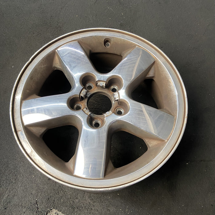 17" GRAND CHEROKEE 03-04 17x7.5, aluminum, 5 spoke, chrome finish, wide flat - View 8