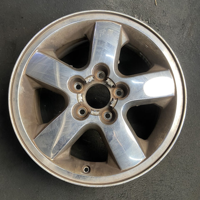 17" GRAND CHEROKEE 03-04 17x7.5 aluminum 5 spoke chrome finish wide flat spoke Original OEM Wheel Rim