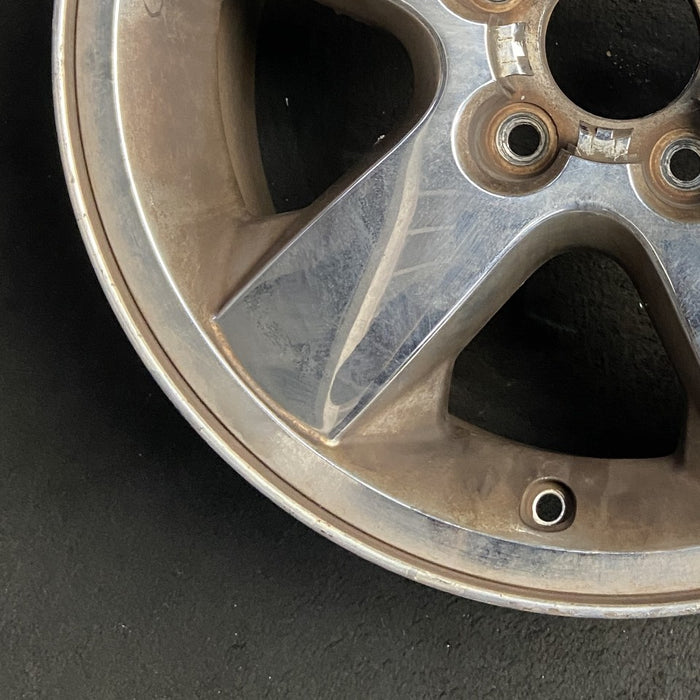 17" GRAND CHEROKEE 03-04 17x7.5 aluminum 5 spoke chrome finish wide flat spoke Original OEM Wheel Rim