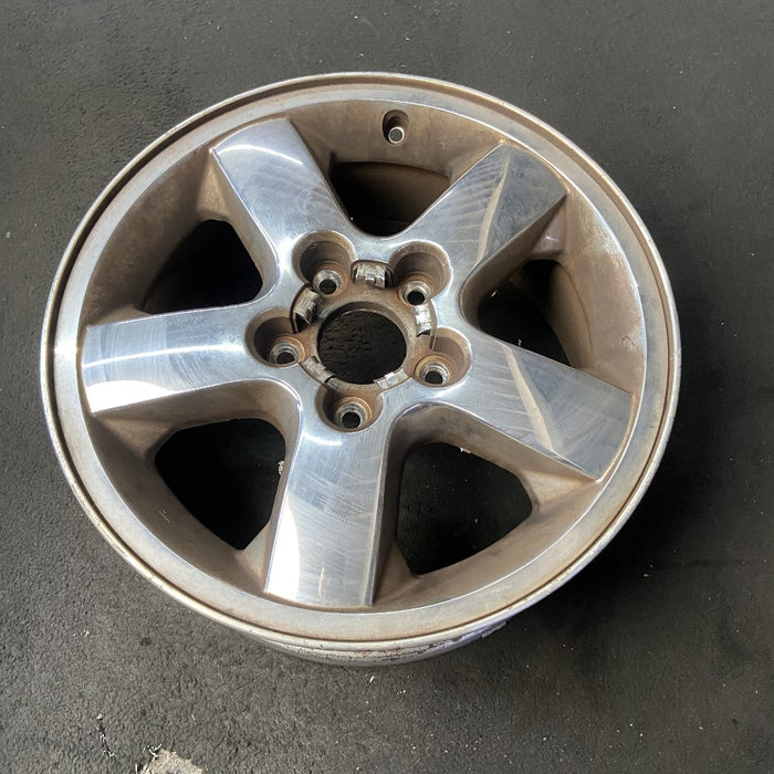 17" GRAND CHEROKEE 03-04 17x7.5 aluminum 5 spoke chrome finish wide flat spoke Original OEM Wheel Rim