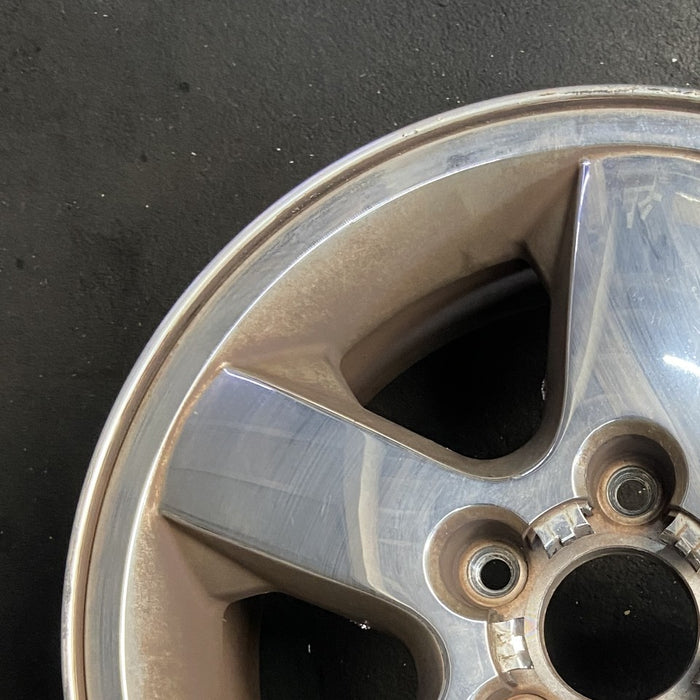 17" GRAND CHEROKEE 03-04 17x7.5 aluminum 5 spoke chrome finish wide flat spoke Original OEM Wheel Rim