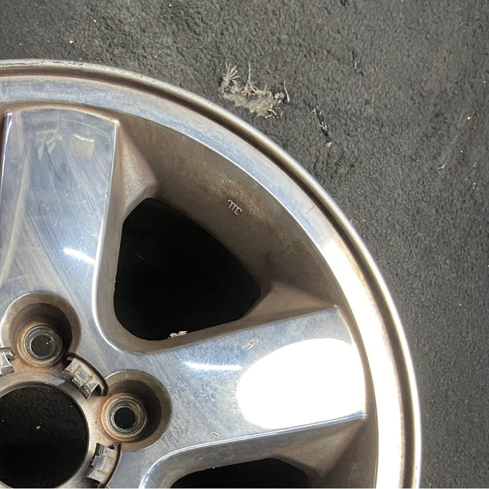 17" GRAND CHEROKEE 03-04 17x7.5 aluminum 5 spoke chrome finish wide flat spoke Original OEM Wheel Rim