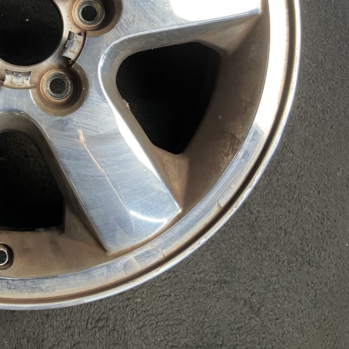 17" GRAND CHEROKEE 03-04 17x7.5 aluminum 5 spoke chrome finish wide flat spoke Original OEM Wheel Rim