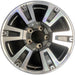 20" TUNDRA 18-21 20x8 , 6 spoke, exposed lug nuts, black inlay Original OEM - Front View