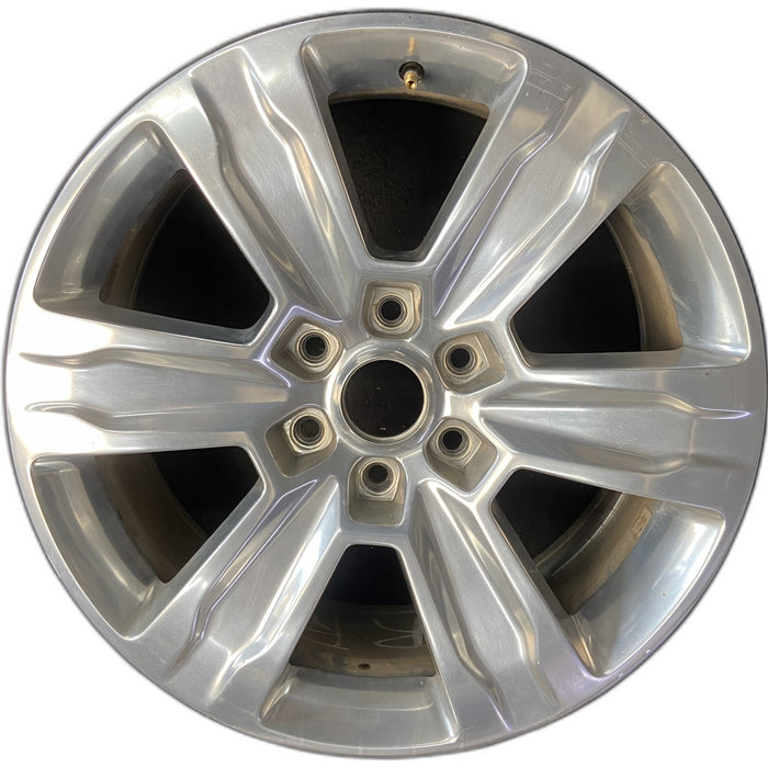 20" FORD F150 PICKUP 15-20 20x8.5, 6 spoke, polished Original OEM Wheel Rim - Front View