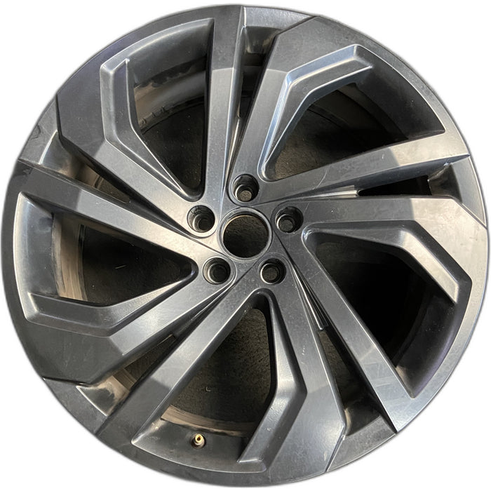 20" ATLAS 22 20x8, 5 spoke, V spoke, black Original OEM Wheel Rim - Front View