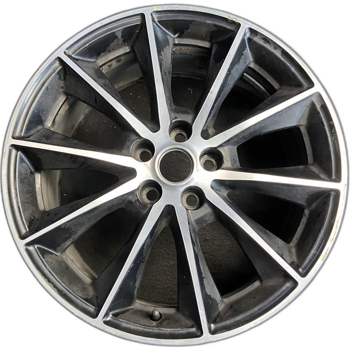 19" MUSTANG 15 19x8.5 , , straight spoke, machined face Original OEM Wheel Rim - Front View