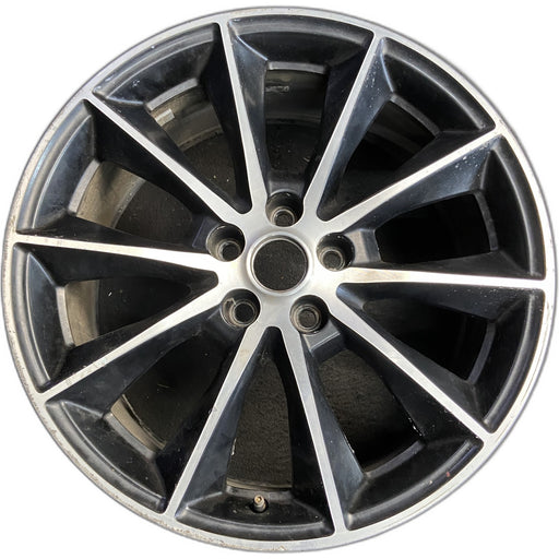 19" MUSTANG 15 19x8.5 , , straight spoke, machined face Original OEM Wheel Rim - Front View