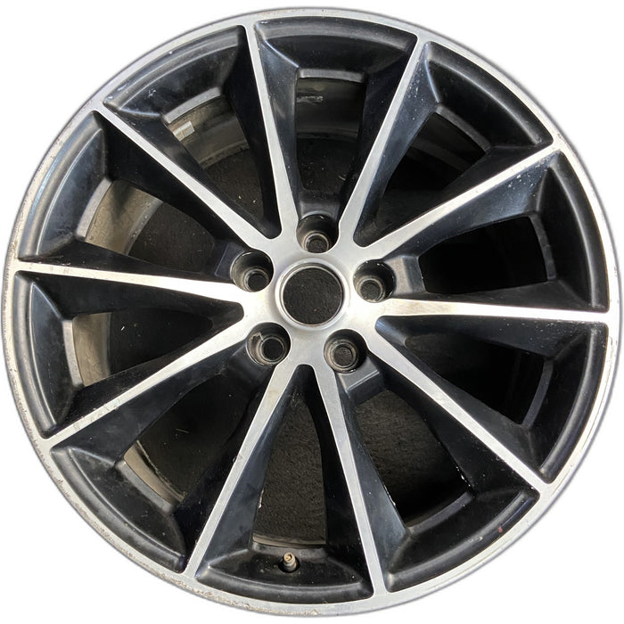 19" MUSTANG 15 19x8.5 , , straight spoke, machined face Original OEM Wheel Rim - Front View
