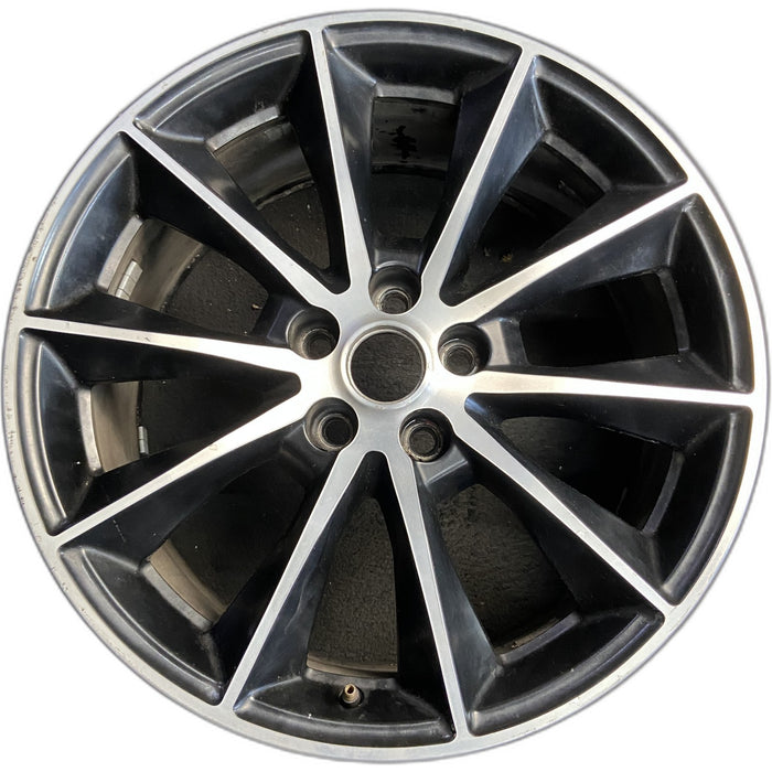 19" MUSTANG 15 19x8.5 , , straight spoke, machined face Original OEM Wheel Rim - Front View