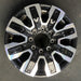 20" SIERRA 2500 PICKUP 24 20x8.5, 8 spoke, raised spoke , black inserts - Additional View