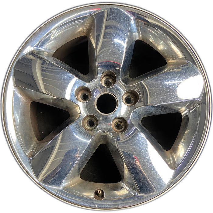 20" DODGE 1500 PICKUP 13 , 20x8, chrome clad Original OEM Wheel Rim - Front View