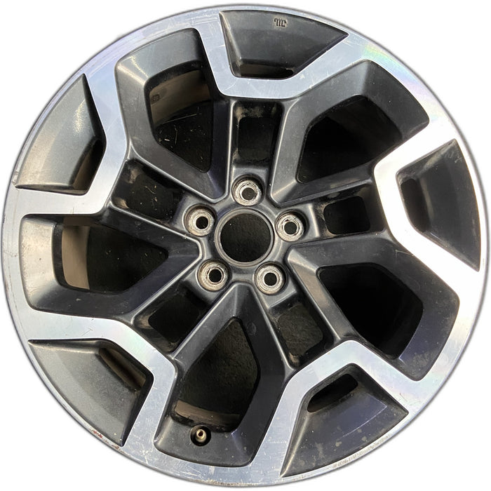 17" XV CROSSTREK 16-17 17x7 , 5 spoke, open spoke Original OEM Wheel Rim - Front View