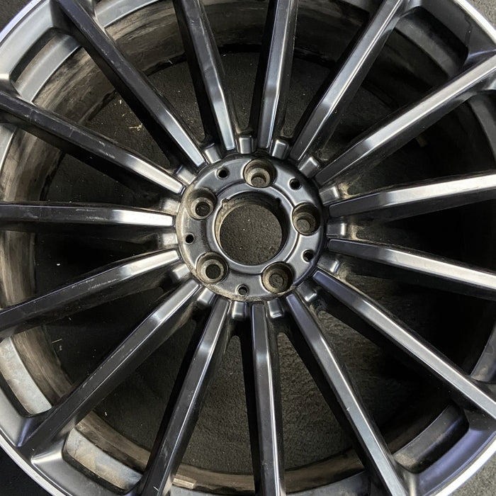 22" MERCEDES GLS-CLASS 21-25 167 Type GLS63 22x10 15 spoke black Original OEM Wheel Rim