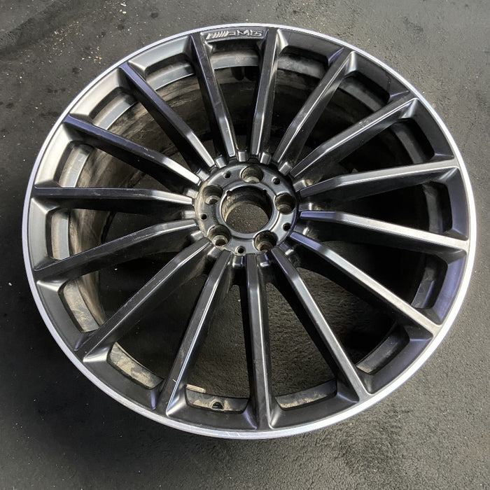 22" MERCEDES GLS-CLASS 21-25 167 Type GLS63 22x10 15 spoke black Original OEM Wheel Rim