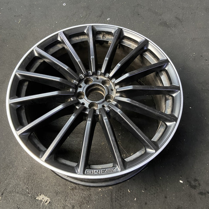 22" MERCEDES GLS-CLASS 21-25 167 Type GLS63 22x10 15 spoke black Original OEM Wheel Rim
