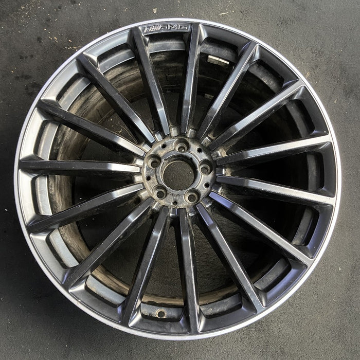 22" MERCEDES GLS-CLASS 21-25 167 Type GLS63 22x11.5 15 spoke black Original OEM Wheel Rim