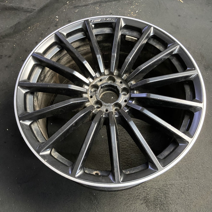 22" MERCEDES GLS-CLASS 21-25 167 Type GLS63 22x11.5 15 spoke black Original OEM Wheel Rim