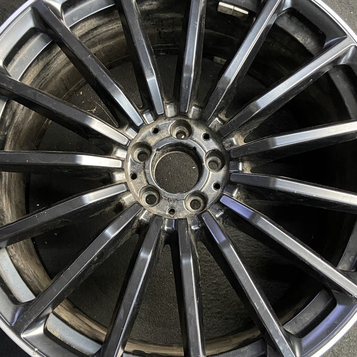 22" MERCEDES GLS-CLASS 21-25 167 Type GLS63 22x11.5 15 spoke black Original OEM Wheel Rim