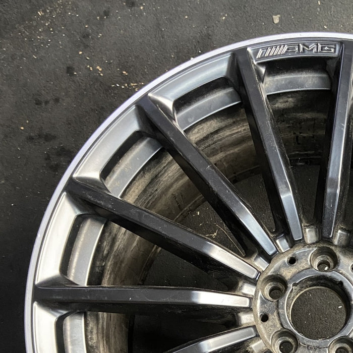 22" MERCEDES GLS-CLASS 21-25 167 Type GLS63 22x11.5 15 spoke black Original OEM Wheel Rim