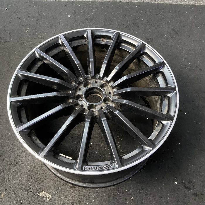 22" MERCEDES GLS-CLASS 21-25 167 Type GLS63 22x11.5 15 spoke black Original OEM Wheel Rim