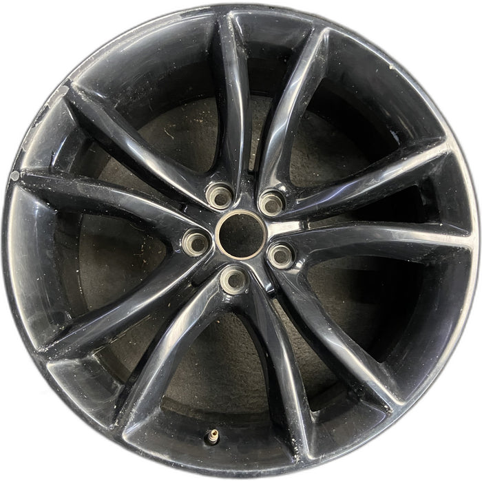 20" CHALLENGER 16-17 20x8 , 5 V spoke, Original OEM Wheel Rim - Front View
