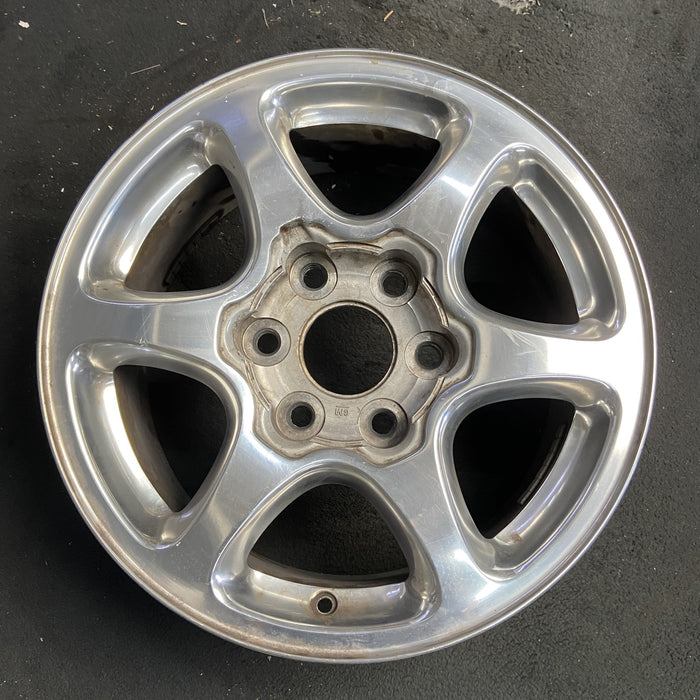 17" SIERRA 1500 PICKUP 01 17x7.5 , fully polished Original OEM Wheel Rim - Additional View