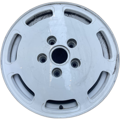 16" PORSCHE 928 80-85 16x7, 7 slot Original OEM Wheel Rim - Front View