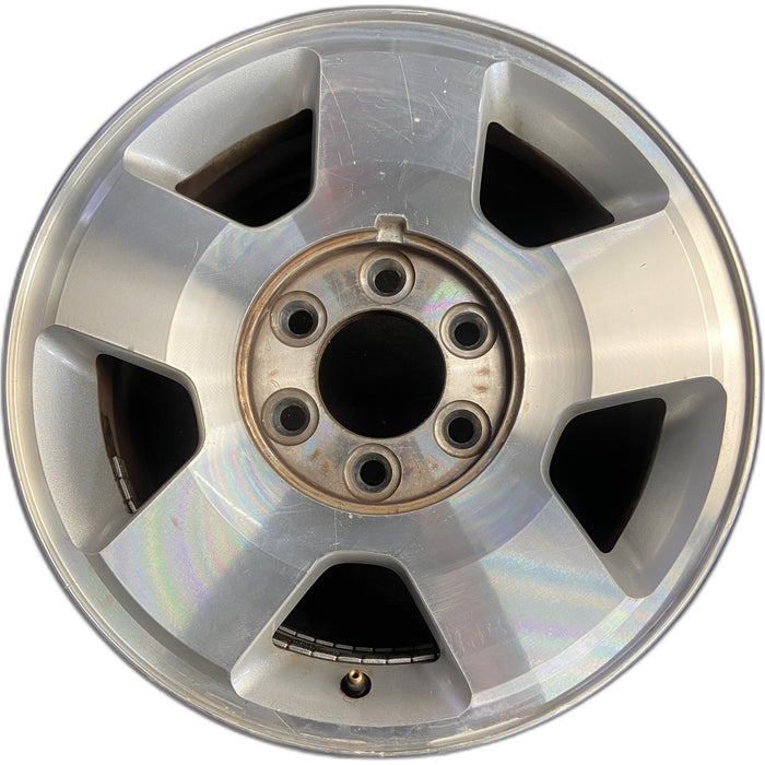 17" FORD F150 PICKUP 04 , 17x7.5, aluminum , machined Original OEM Wheel Rim - Front View