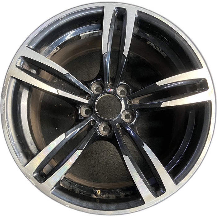 19" BMW M2 16-17 19x10 alloy 10 spoke wide spoke edge rear black Original OEM Wheel Rim