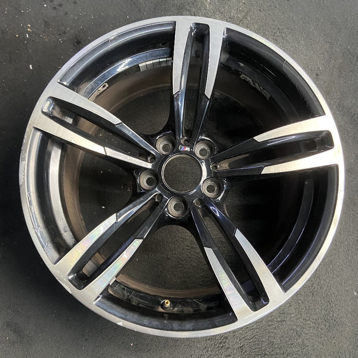 19" BMW M2 16-17 19x10 alloy 10 spoke wide spoke edge rear black Original OEM Wheel Rim