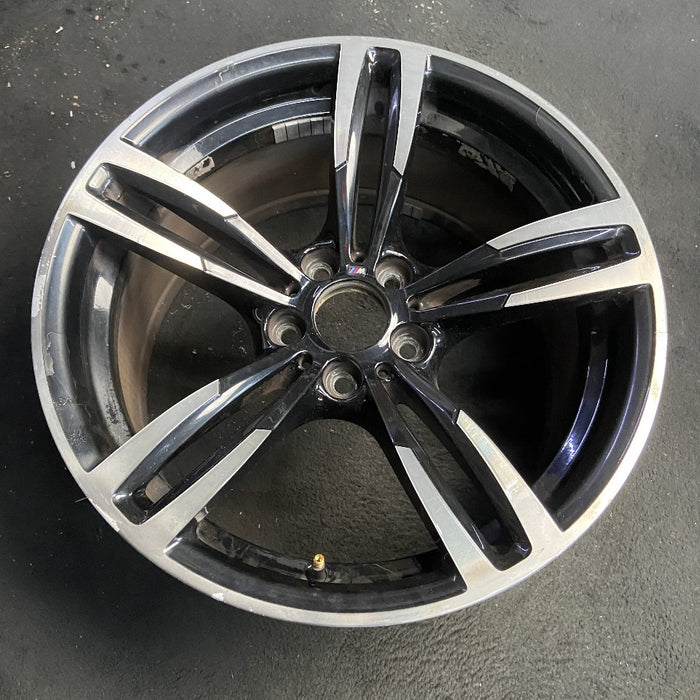 19" BMW M2 16-17 19x10 alloy 10 spoke wide spoke edge rear black Original OEM Wheel Rim