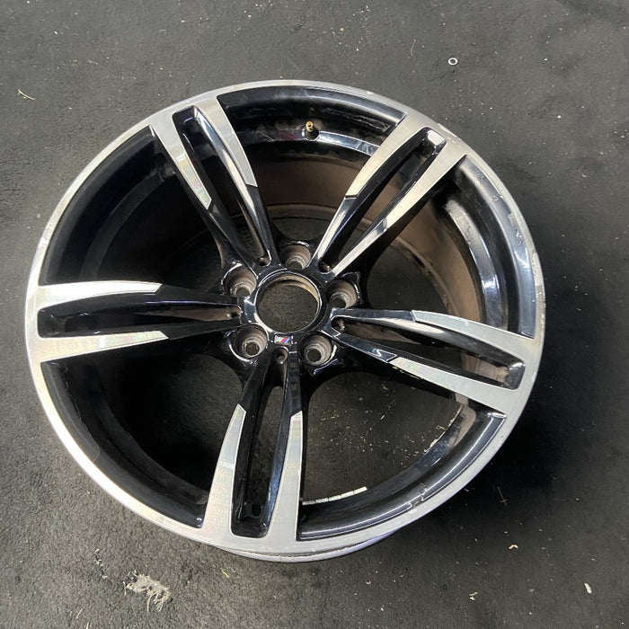 19" BMW M2 16-17 19x10 alloy 10 spoke wide spoke edge rear black Original OEM Wheel Rim