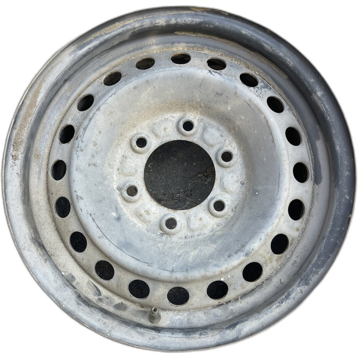 16" FRONTIER 01 16x7, steel , 20 round holes Original OEM Wheel Rim - Front View