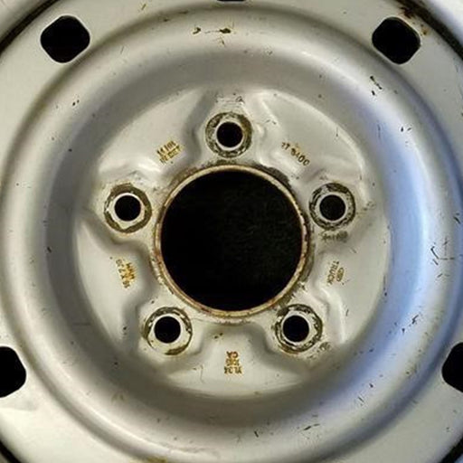 16" EXPEDITION 00 12mm lugs , 16x7, steel, 9 small holes Original OEM Wheel Rim - Angle View