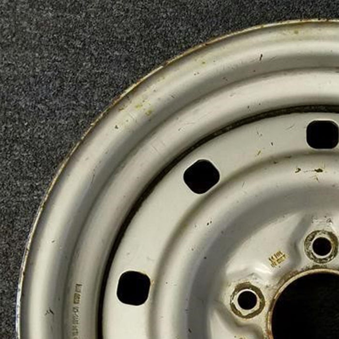 16" EXPEDITION 00 12mm lugs , 16x7, steel, 9 small holes Original OEM Wheel Rim - Side Profile