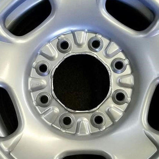 17" SIERRA 2500 PICKUP 11-14 17x7.5, steel, silver, opt NZ4 Original OEM Wheel - Angle View