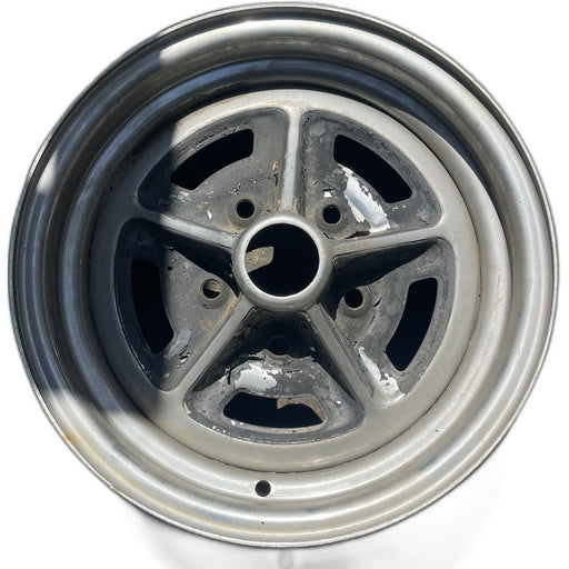 14" APOLLO 73-75 14x6, chrome Original OEM Wheel Rim - Front View