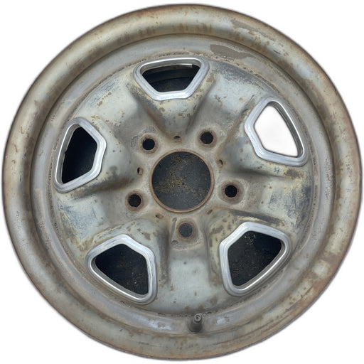 14" CIERA 84-87 100mm BC, 14x5.5, Super Stock Original OEM Wheel Rim - Front View