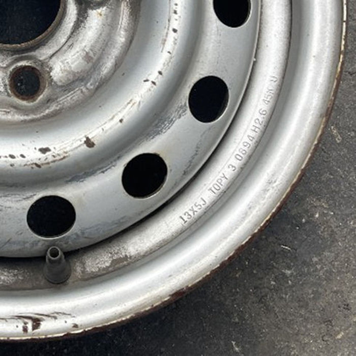 13" CIVIC 92-95 13x5, steel, Htbk Original OEM Wheel Rim - Back View