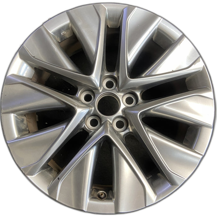 19" MIRAI 21-25 19x8 , silver Original OEM Wheel Rim - Front View