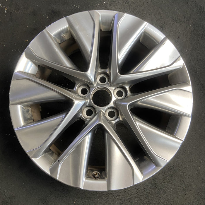 19" MIRAI 21-25 19x8 , silver Original OEM Wheel Rim - Additional View