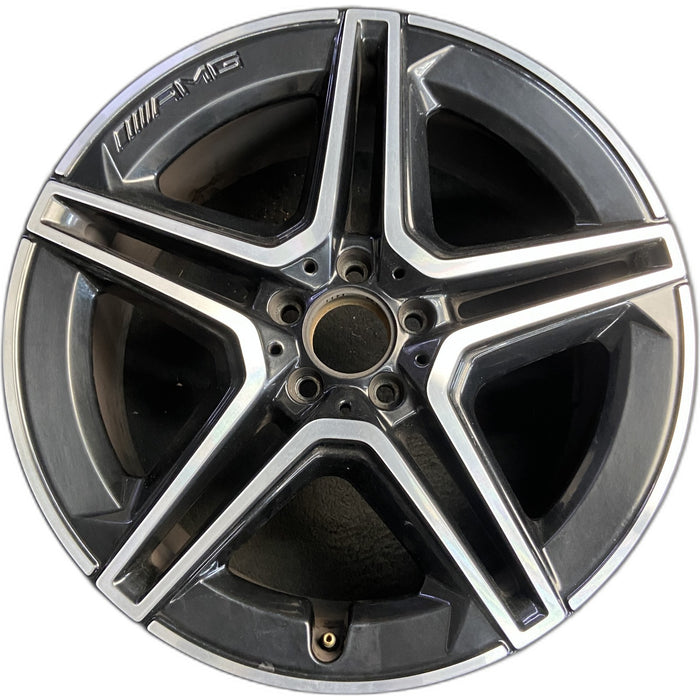 20" MERCEDES GLE-CLASS 20-22 167 Type, GLE450, 20x9, black pockets, front - Front View