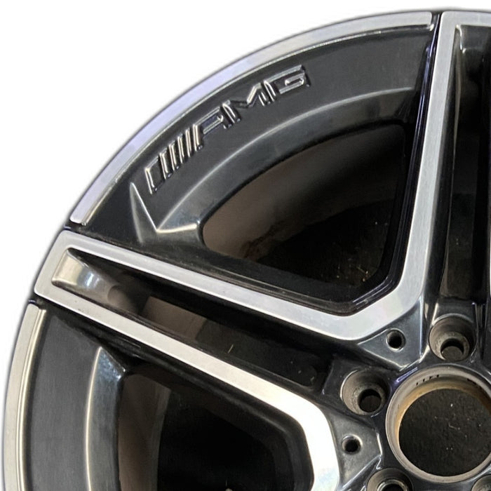 20" MERCEDES GLE-CLASS 20-22 167 Type GLE450 20x9 black pockets frt ET 57 Original OEM Wheel Rim