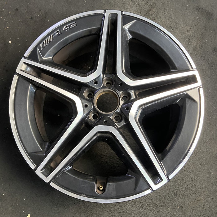20" MERCEDES GLE-CLASS 20-22 167 Type GLE450 20x9 black pockets frt ET 57 Original OEM Wheel Rim