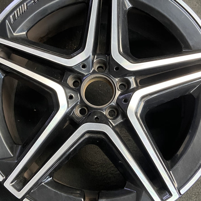 20" MERCEDES GLE-CLASS 20-22 167 Type GLE450 20x9 black pockets frt ET 57 Original OEM Wheel Rim