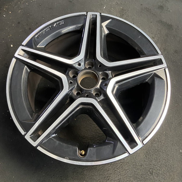 20" MERCEDES GLE-CLASS 20-22 167 Type GLE450 20x9 black pockets frt ET 57 Original OEM Wheel Rim